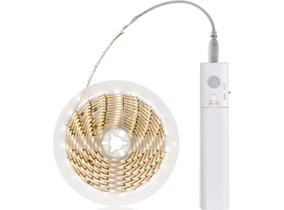 LED světelný pás s pohybovým senzorem, 1m, 4x AAA