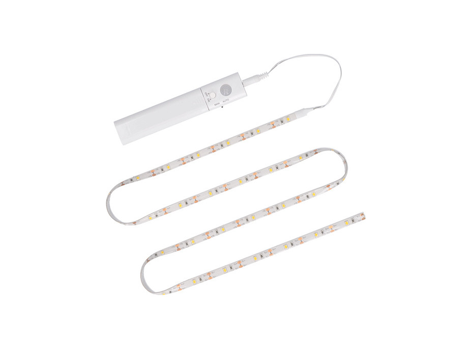 LED světelný pás s pohybovým senzorem, 1m, 4x AAA