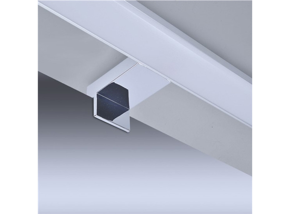 LED koupelnové osvětlení nad zrcadlo, 12W, 900lm, 4000K, IP44, 60cm, stříbrné