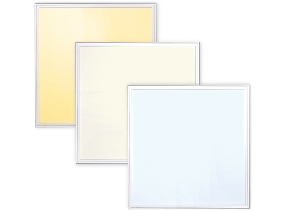 LED světelný panel Backlit 3CCT, 48W, 6240lm, 3000-6000K, Lifud, 60x60cm, 3 roky záruka, bílá barva