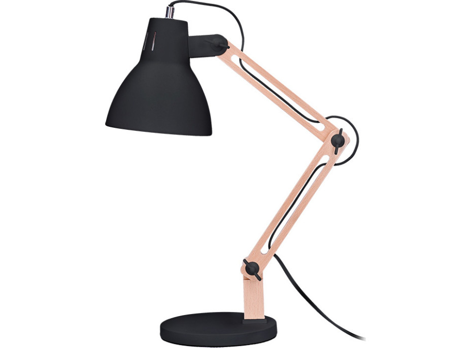 Stolní lampa Falun, E27, černá