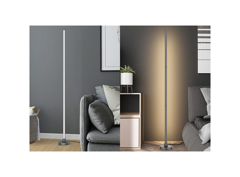 LED smart stojací lampa Rainbow, wifi, RGB, CCT, 140cm
