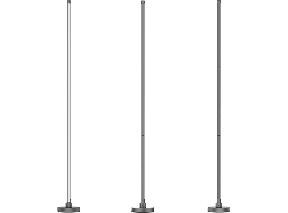LED smart stojací lampa Rainbow, wifi, RGB, CCT, 140cm