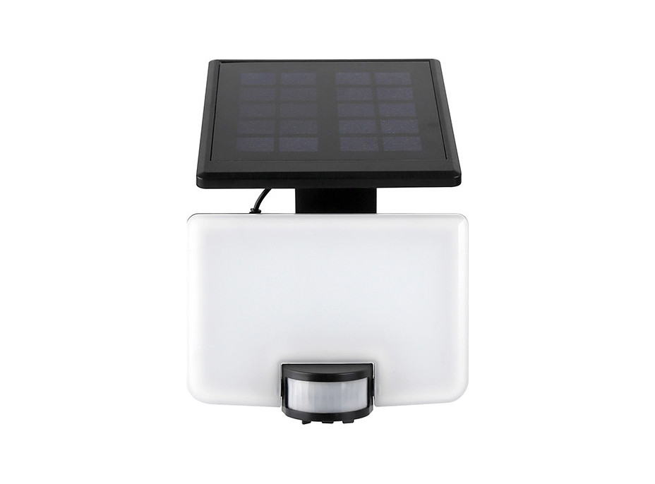 LED solární osvětlení se senzorem, 11W, 1200lm, Li-on, černá