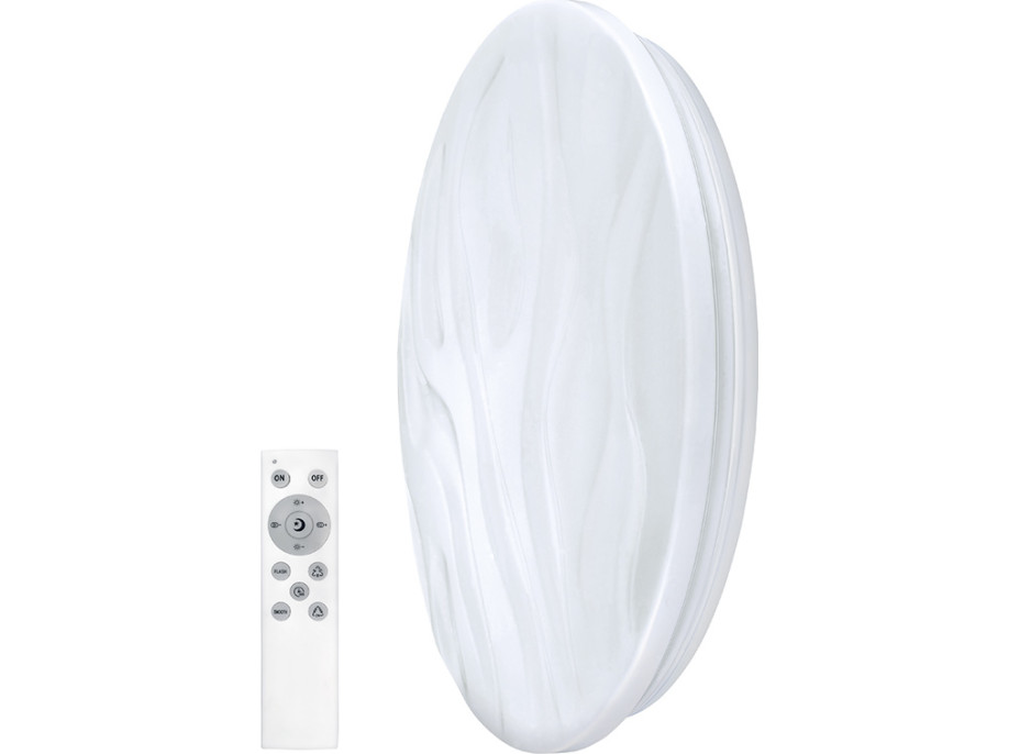 LED smart stropní světlo Wave, 30W, 2300lm, wifi, RGB + CCT, dálkové ovládání