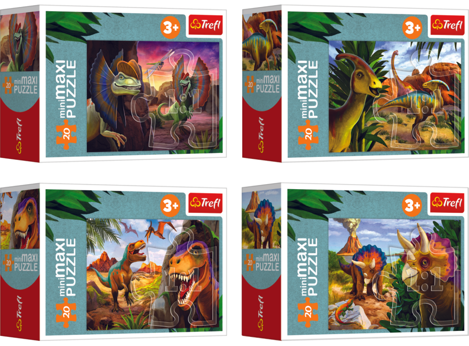 TREFL Displej Puzzle Svět dinosaurů 20 dílků (24 ks)