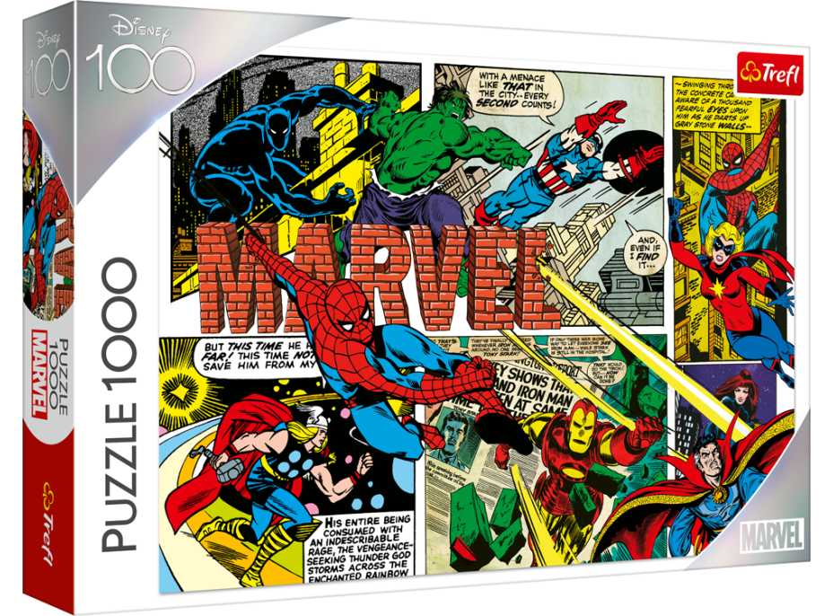 TREFL Puzzle Disney 100 let: Neporazitelní Avengers 1000 dílků