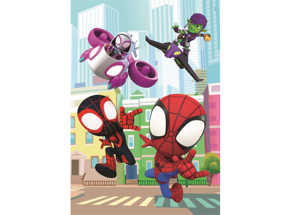 CLEMENTONI Puzzle Marvel: Spidey a jeho úžasní přátelé MAXI 60 dílků