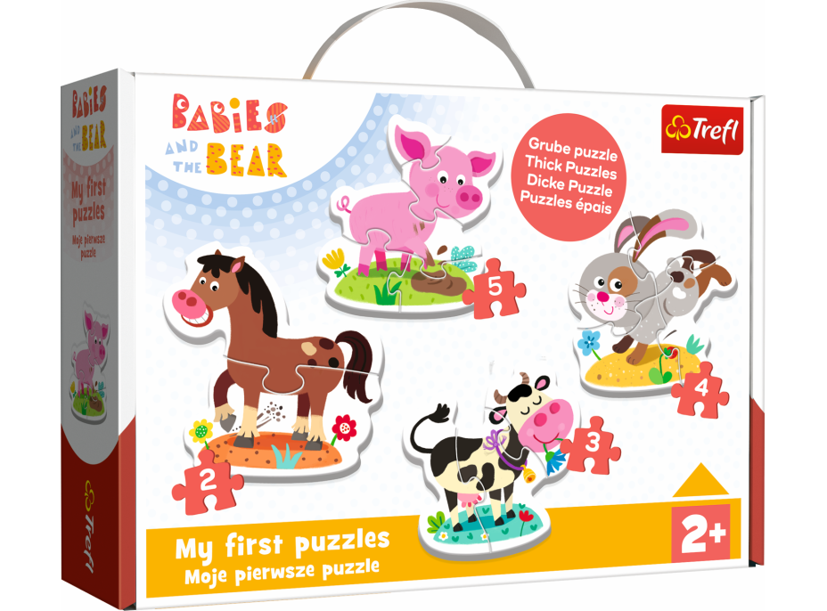 TREFL Baby puzzle Na farmě 4v1 (2,3,4,5 dílků)