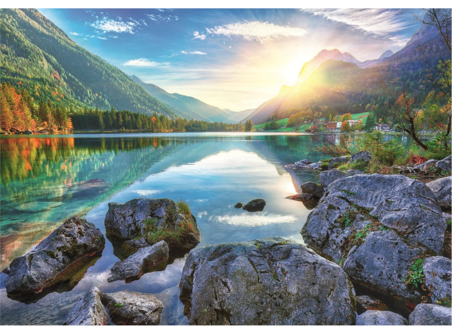 TREFL Puzzle s třídičem 2v1 Jezero Hintersee, Německo 1000 dílků