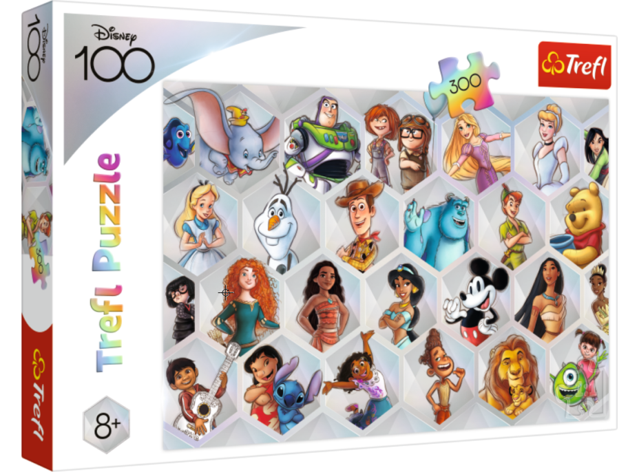 TREFL Puzzle Disney 100 let: Disneyho kouzlo 300 dílků