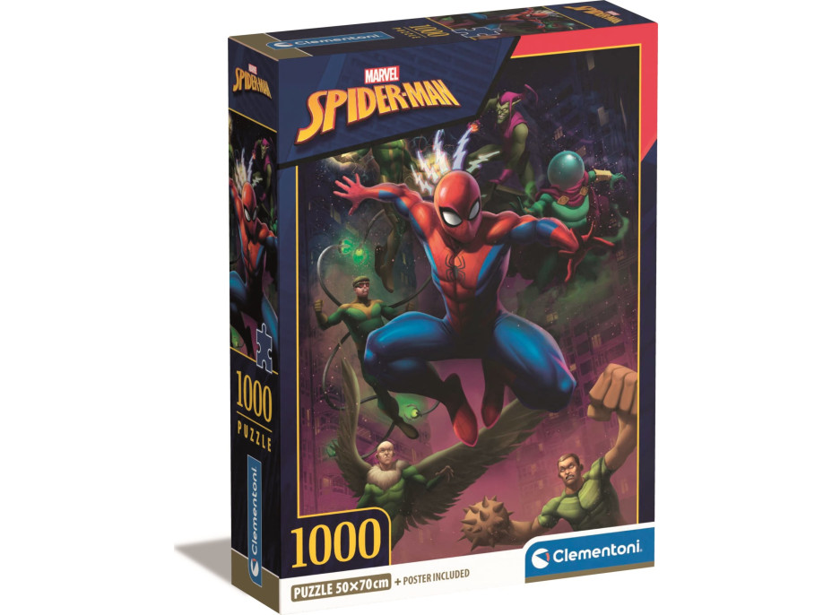 CLEMENTONI Puzzle Spiderman 1000 dílků