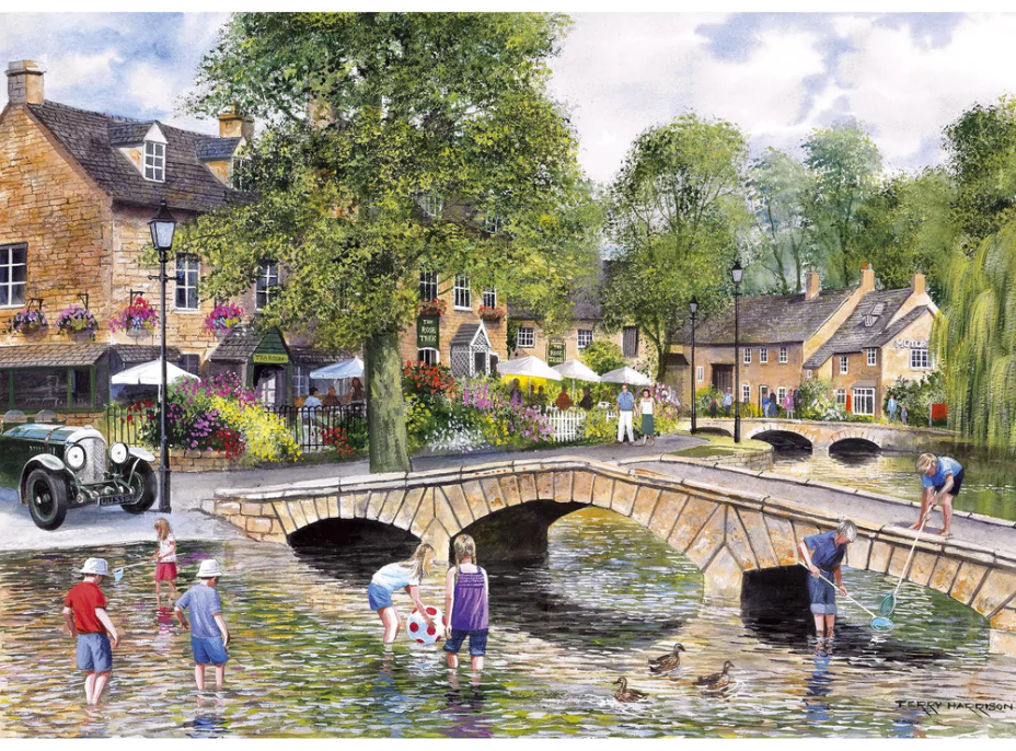 GIBSONS Puzzle Vesnice Bourton on the Water 1000 dílků