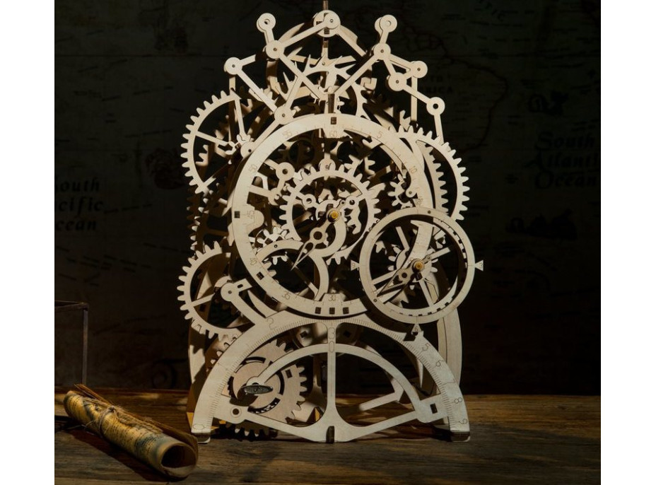 ROBOTIME Rokr 3D dřevěné puzzle Kyvadlové hodiny 166 dílků