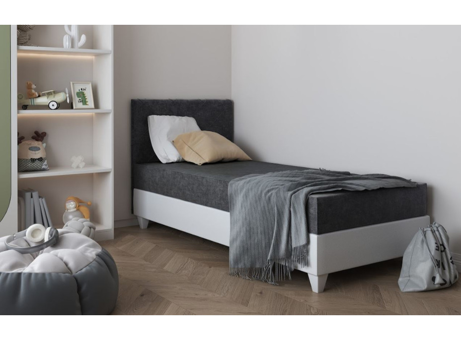 Čalouněná postel LAGOS I - 200x90 cm - grafitová