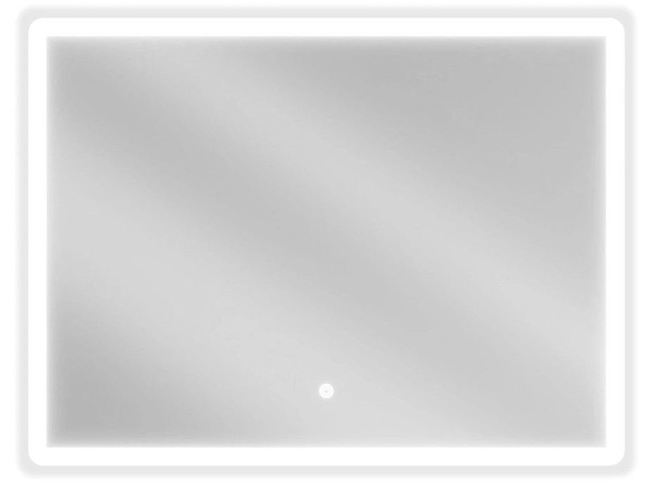 Obdélníkové zrcadlo MEXEN NAVIA 80x60 cm - s LED podsvícením a vyhříváním, 9803-080-060-611-00