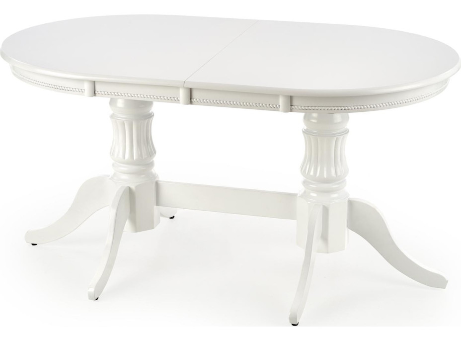 Jídelní stůl ALBERTO - 150(190)x90x77 cm - rozkládací - bílý