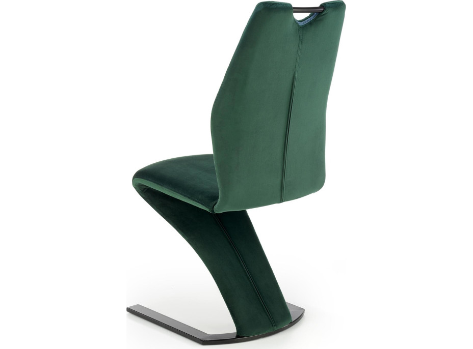 Designová židle NOLA - tmavě zelená