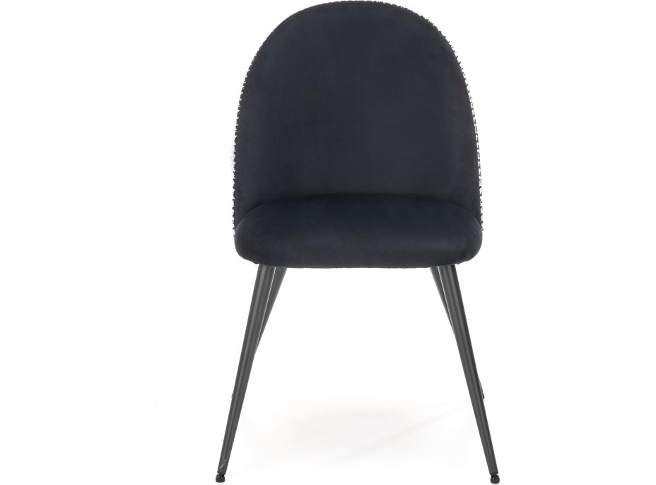 Jídelní židle MORRO - černá/pepito