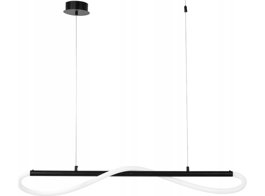 Stropní LED svítidlo CURVE - 60W - černé