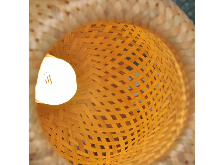 Stropní svítidlo BOHO basket - bambusové/černé