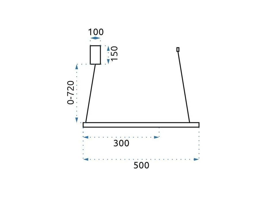 Stropní LED svítidlo PLANETARY 60W - černé/zlaté + ovladač