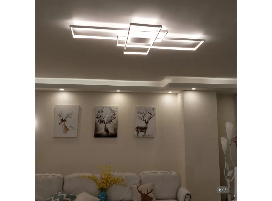 Stropní LED svítidlo LABYRINTH 100W - bílé + ovladač