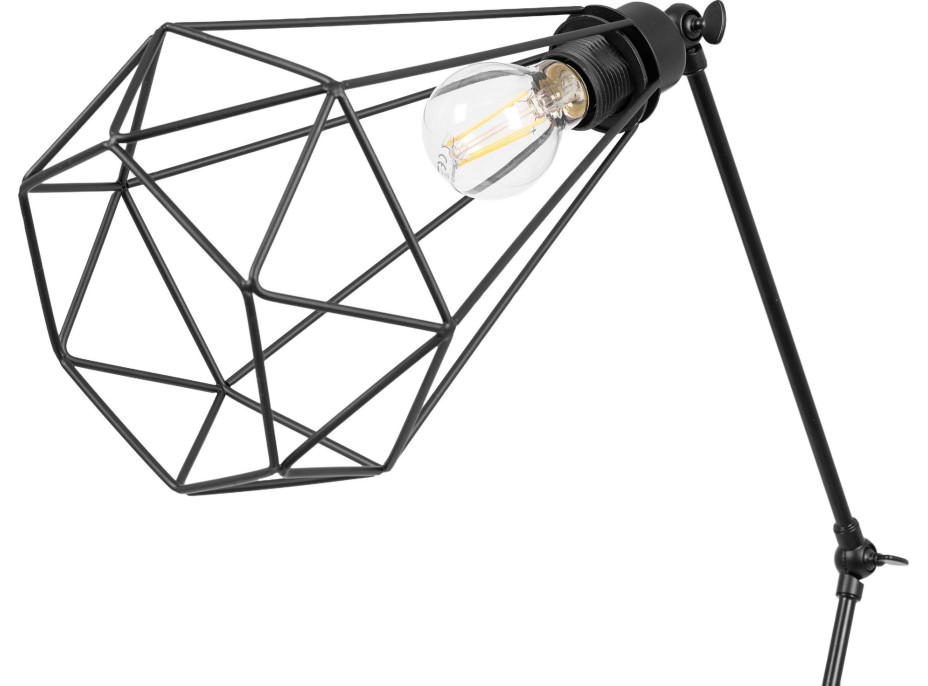 Stojací lampa DIAMOND - černá