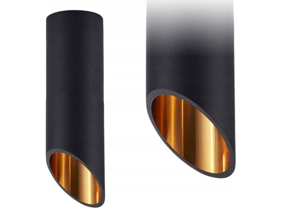 Stropní svítidlo SPIKE 20 cm - černé/zlaté