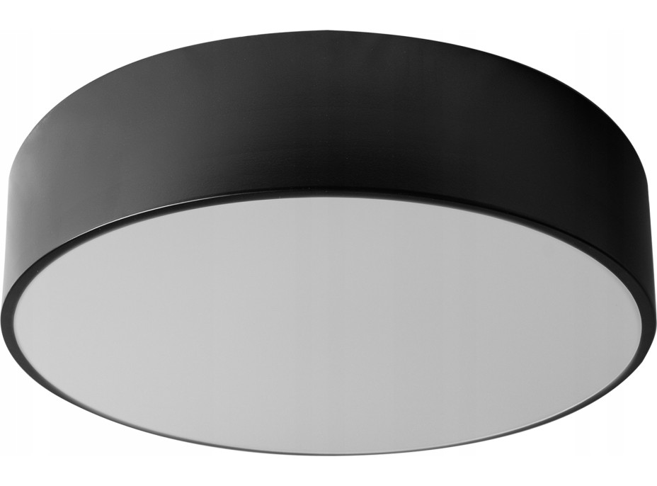 Stropní svítidlo COLE round - 40x40x8 cm - černé