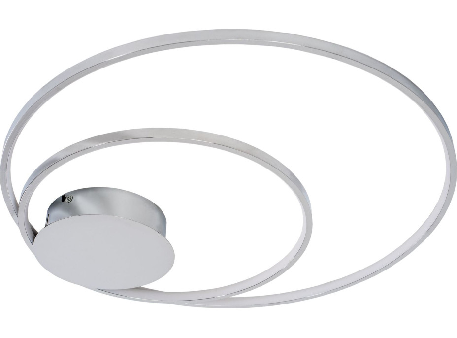 Stropní LED svítidlo CIRCLES - 110W - chromové - s ovladačem