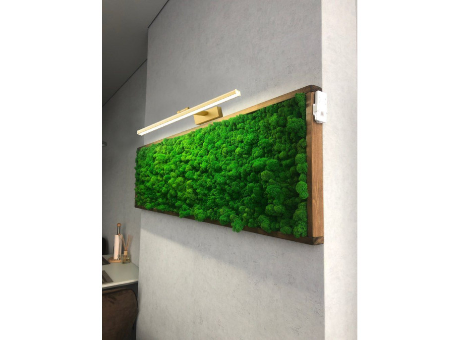 Nástěnné LED svítidlo nad zrcadlo GOLDEN - 40 cm - 8W - zlaté