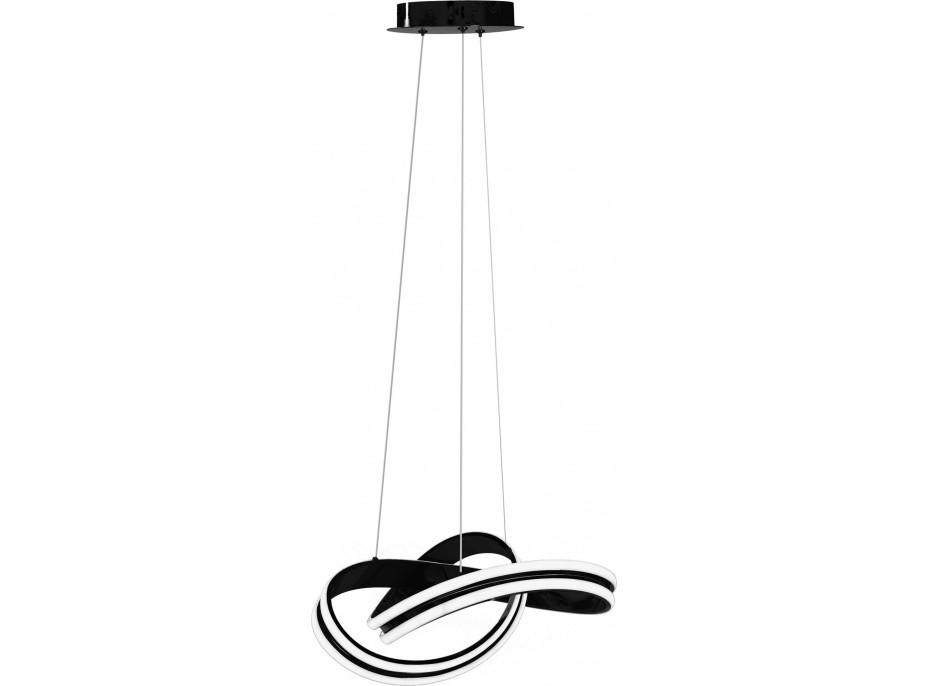 Stropní LED svítidlo STRIPE 100W - černé + ovladač