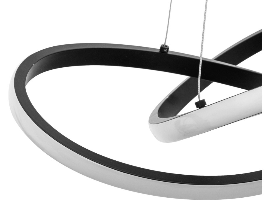 Stropní LED svítidlo PULSE 120W - černé + ovladač