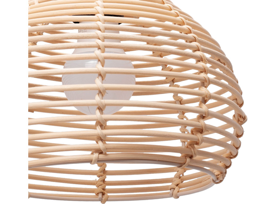 Stropní svítidlo BOHO small bulb - bambusové/černé