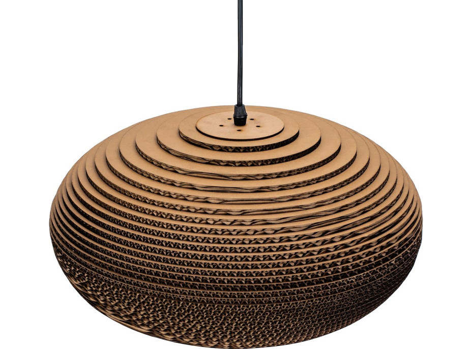 Stropní svítidlo BOHO cardboard - kartonové/černé