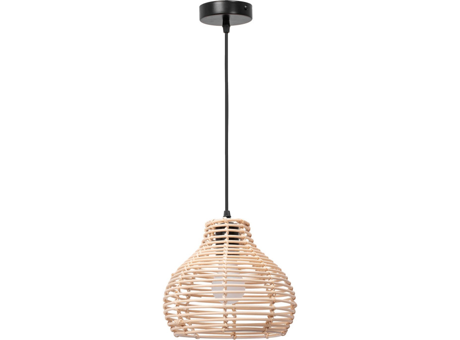 Stropní svítidlo BOHO small bulb - bambusové/černé