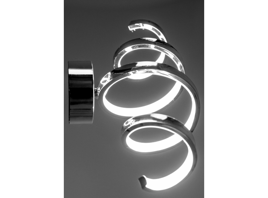 Nástěnné LED svítidlo VORTEX long - 18W - chromové