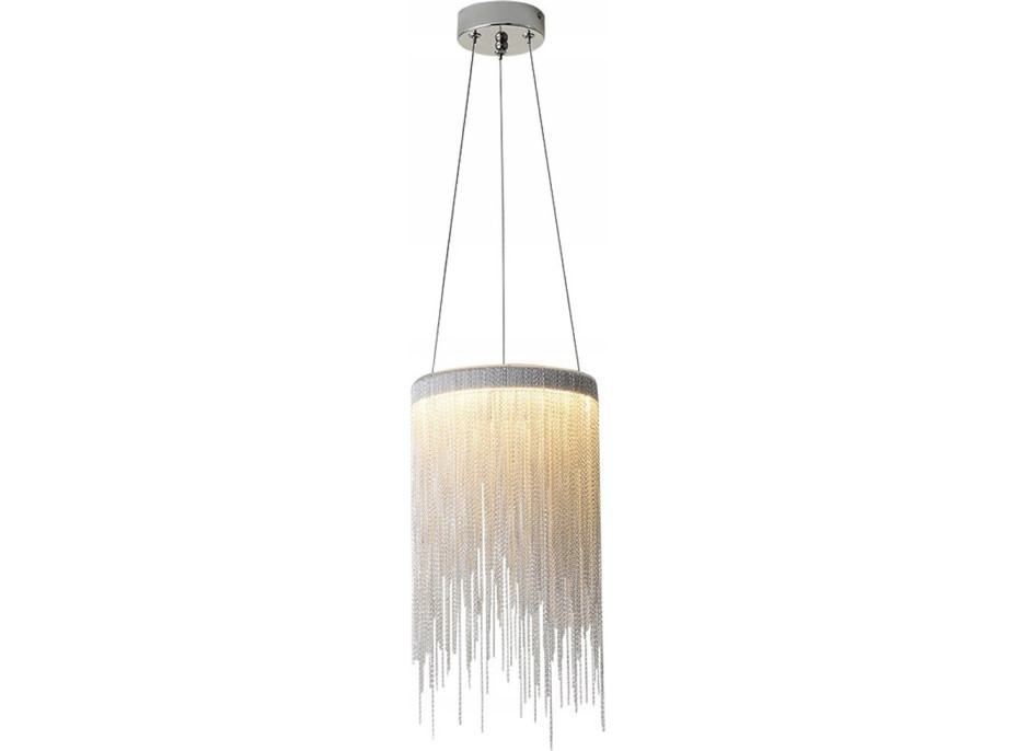 Stropní LED křišťálové svítidlo WATERFALL - 10W - chromové