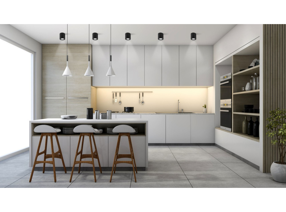 Stropní svítidlo DOT s výklopnou čočkou - černé