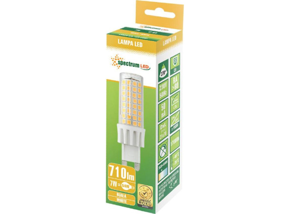 Žárovka G9 - LED - 7W - 780lm - 4000K