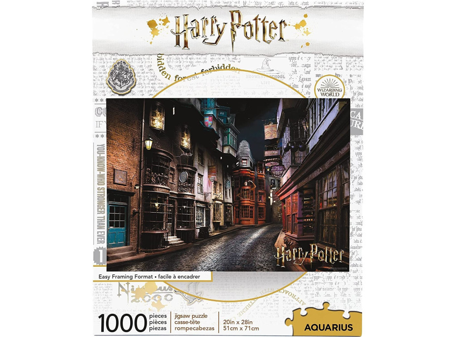 AQUARIUS Puzzle Harry Potter: Příčná ulice 1000 dílků