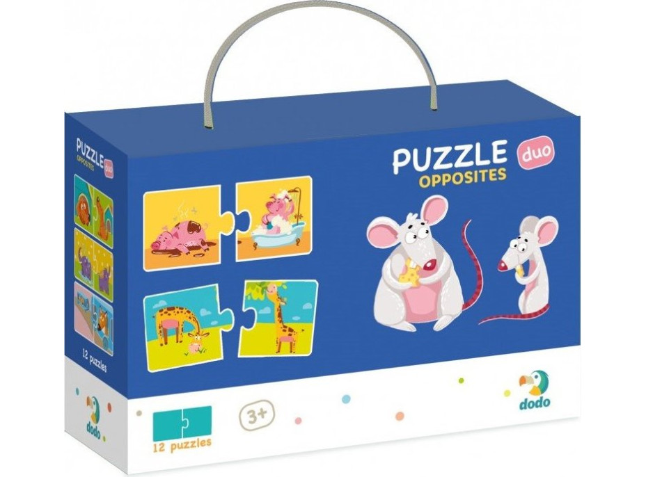 DODO Puzzle Protiklady 12x2 dílky