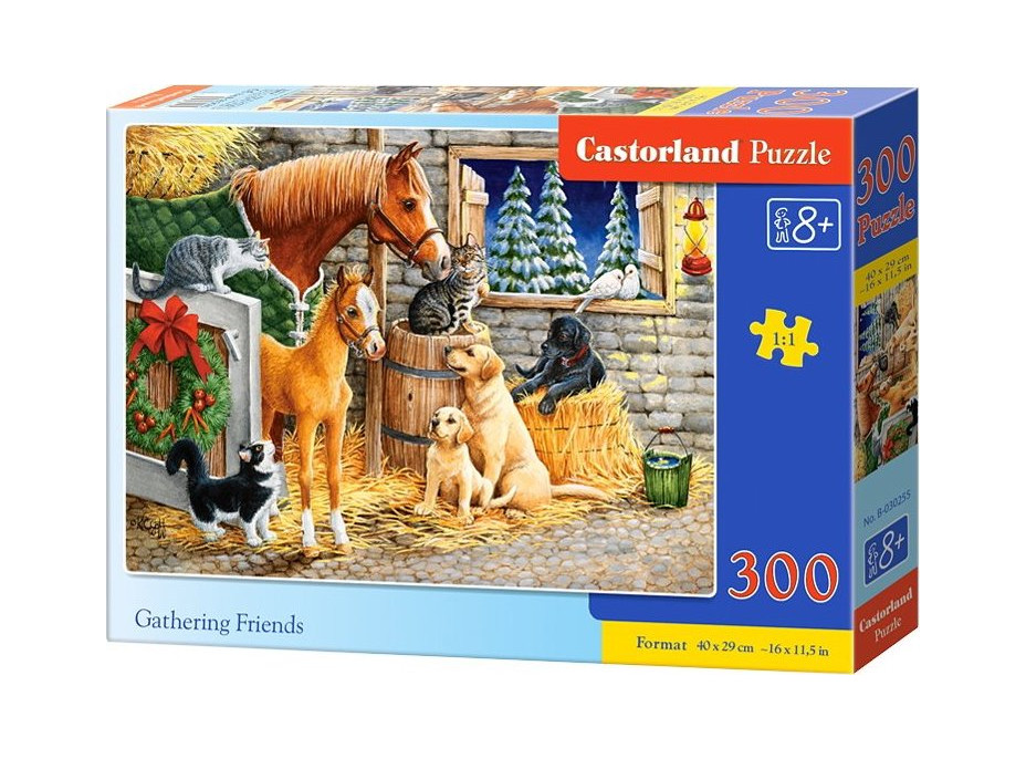 CASTORLAND Puzzle Setkání přátel ve stáji 300 dílků