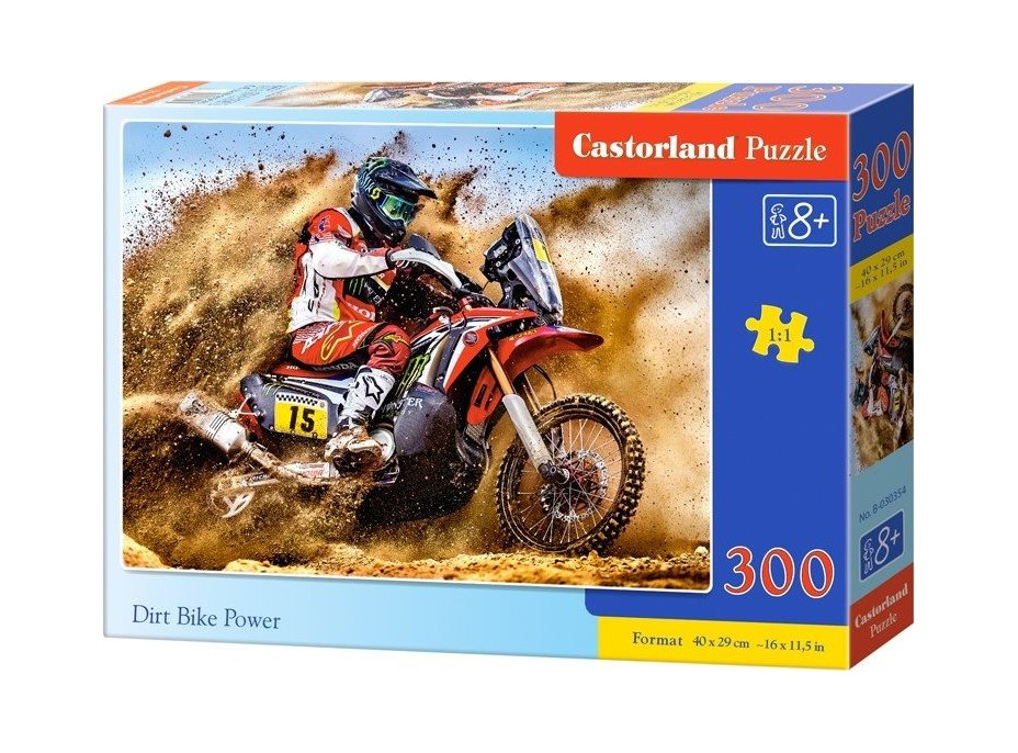 CASTORLAND Puzzle Síla motokrosu 300 dílků