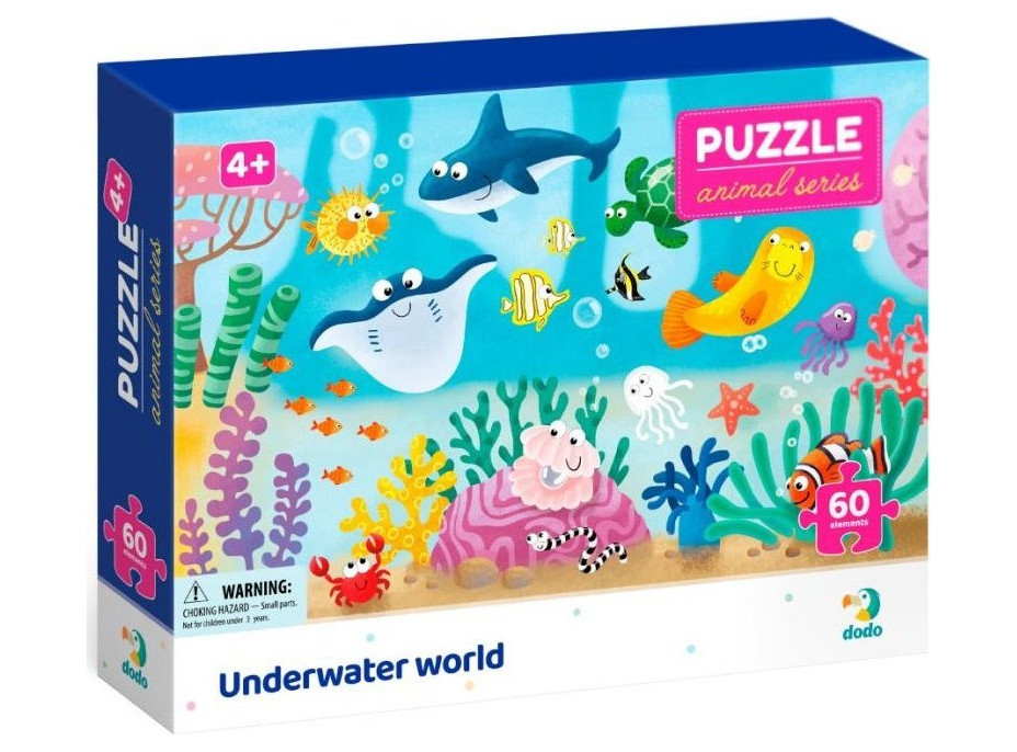 DODO Puzzle Zvířata: Podvodní svět 60 dílků