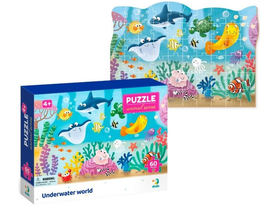 DODO Puzzle Zvířata: Podvodní svět 60 dílků