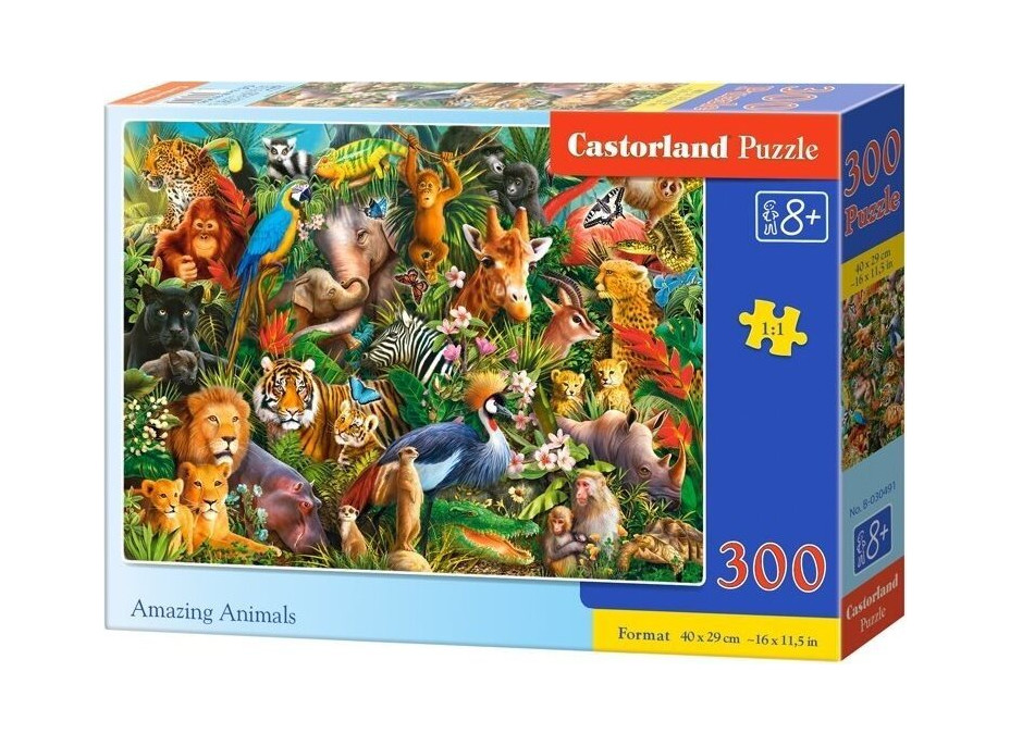CASTORLAND Puzzle Úžasná zvířata 300 dílků
