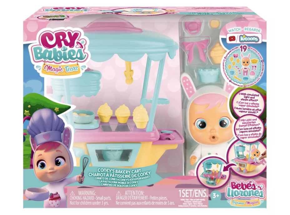 TM TOYS Cry Babies Magic Tears: Coney pekařský vozík