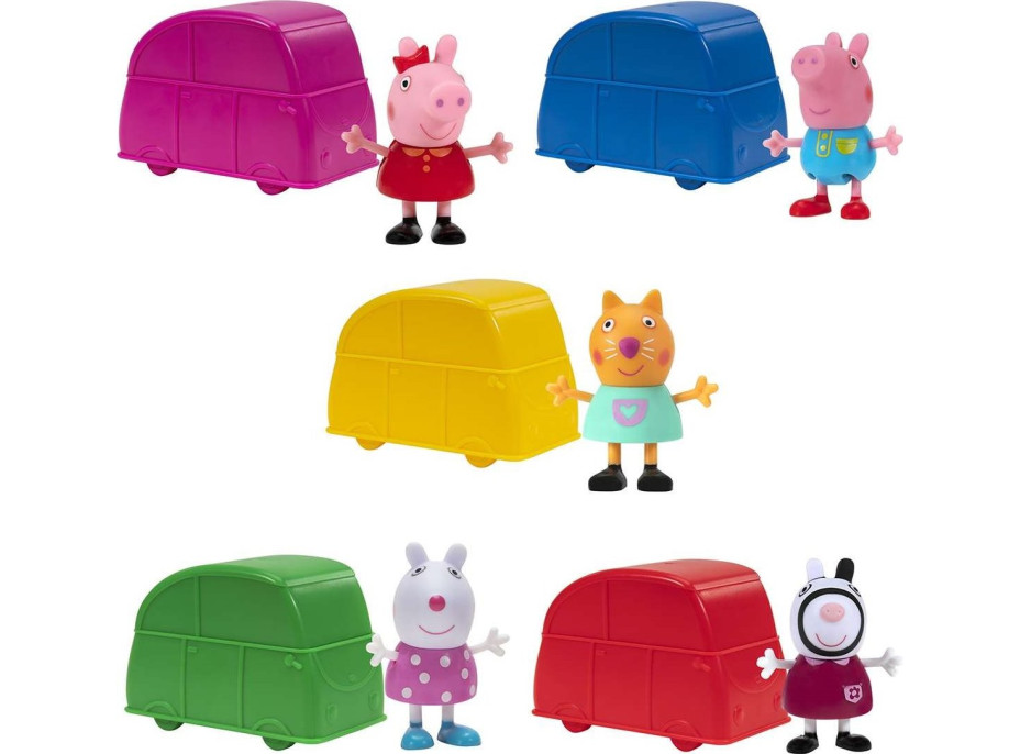 TM TOYS Prasátko Peppa - autíčko s figurkou 1 ks (mix)